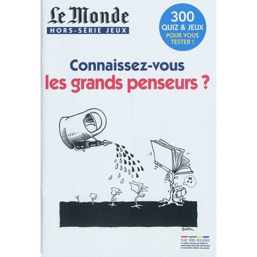 Le Monde Hors Série Jeux Hors-Série N° 8 : Connaissez Vous Les Grands Penseurs