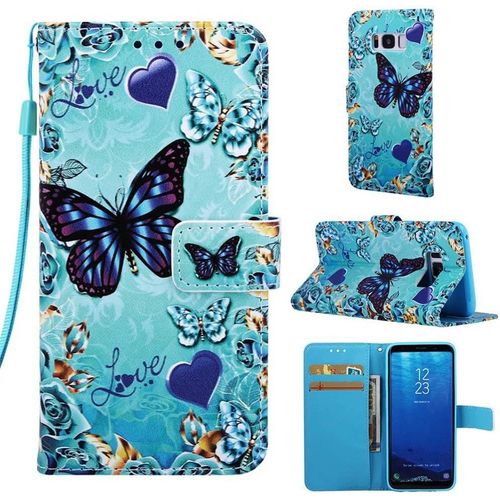 Coque Pour Xiaomi Redmi Note 10 Housse Image 3d Etui En Cuir Pu Portefeuille Coque Fente Carte Fermeture Magnetique Flip Bequille+Protecteur D'ecran 1 Pcs (Papillon)
