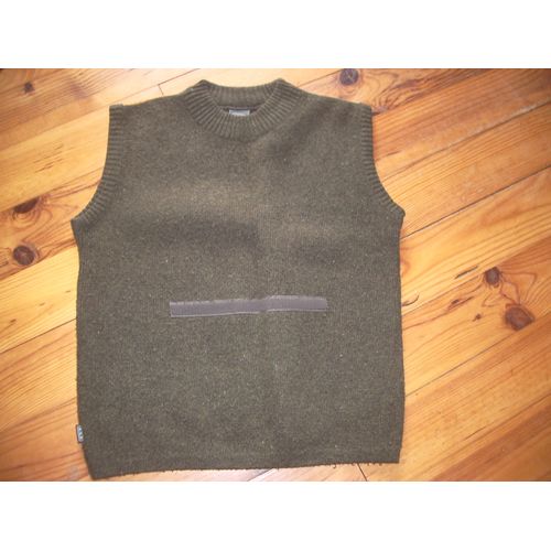 Pull Sans Manche Ddp Kaki Taille M