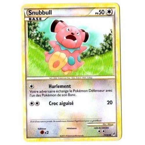 Snubbull (71/95)  - Pokemon Hs Appel Des Légendes
