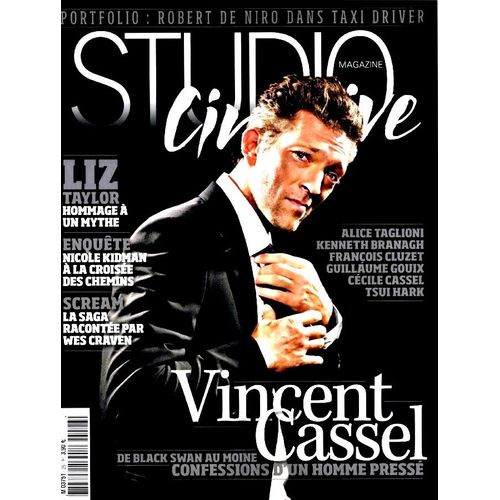 Studio Ciné Live  N° 26 : Vincent Cassel / Alice Taglioni / Liz Taylor / Kidman / Scream La Saga / Cluzet / Taxi Driver De Niro