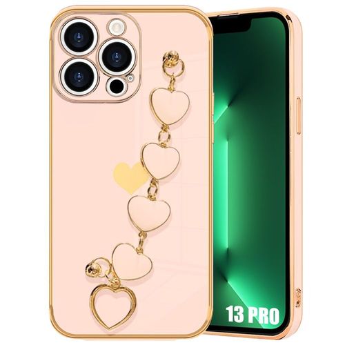 Coque Bracelet Pour Iphone 12 Pro, Rose Motif CUr Souple Tpu Antichoc Anti-Rayure - E.F.Connection