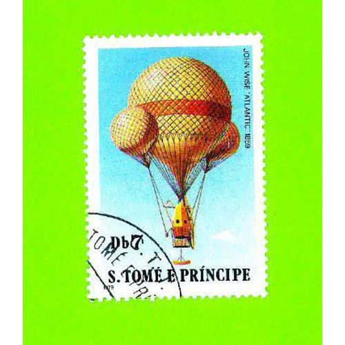 Timbre Oblitéré Used Stamp Selo Carimbado John Wise Atlantic 1859 Db7 S. Tomé E Principe 1979