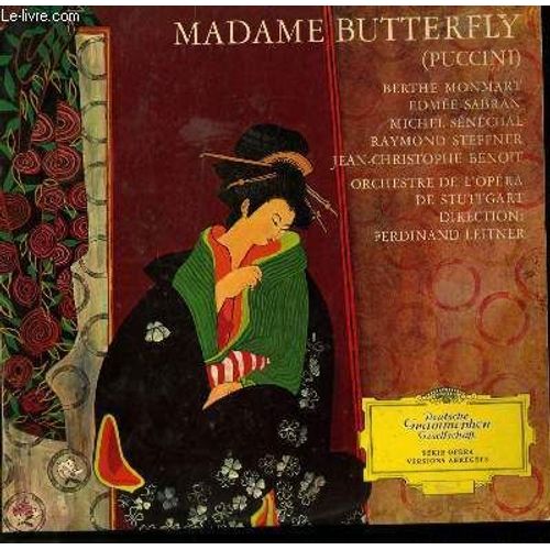 Disque Vinyle 33t Madame Butterfly / Encore Quelques Pages / Fee Aux Grands Yeux / Sur La Mer Calmee / Il Viendra / Adieu Sejour Fleuri
