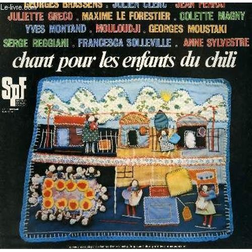 Disque Vinyle 33t Le Petit Cheval De Brassens / Juste Comme Un Enfant De J. Clerc / Mourir D'enfance De M. Le Forestier / Faut Vivre De Mouloudji