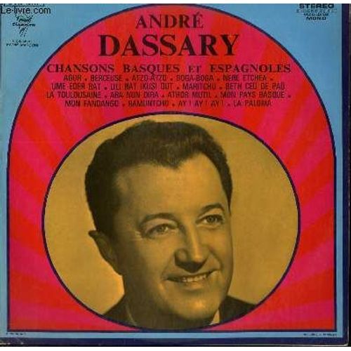 Disque Vinyle 33t Chansons Basques Et Espagnoles / Agur / Berceuse / Atzo Atzo / Boga Boga / Nere Etchea / Ume Eder Bat / Lili Bat Ikusi Dut / Maritchu