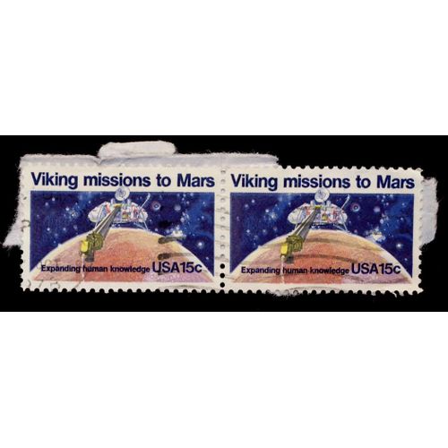 Timbre U S A, Viking Mission To Mars, Expending Human Knowledge, 15 Cents Oblitéré