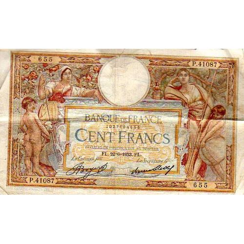 Billet 100 Francs "Merson" 1933