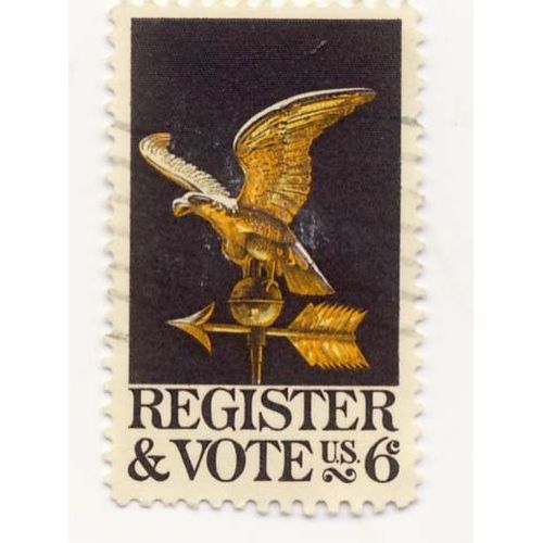 Timbre U S A, Register & Vote, 6 Cents, Non Oblitéré