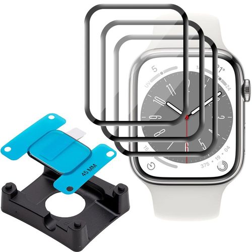 Film Ecran Pour Apple Watch 45mm Series 9 8 7, Protection Souple Flexible Anti-Rayures Transparent Pack-3 - E.F.Connection