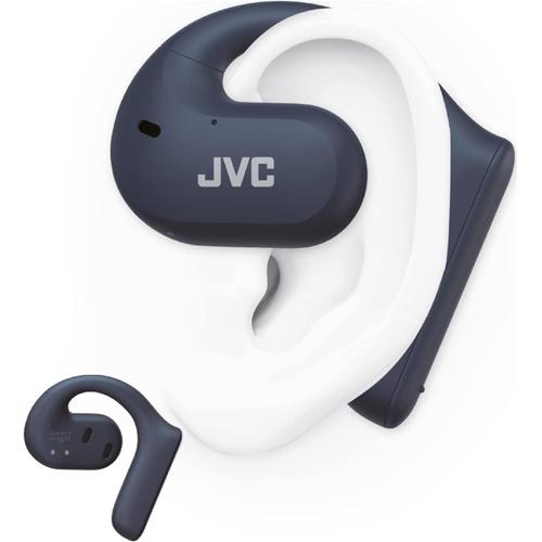 JVC HANP35TAU - Ecouteur TWS, Open Ear, Bluetooth, Bleu