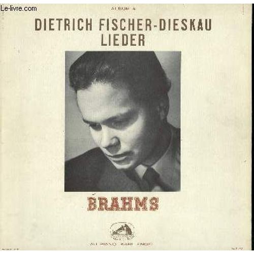 Disque Vinyle 33t Lieder. Dietrich Fischer Dieskau, Baryton Et Karl Engel Au Piano