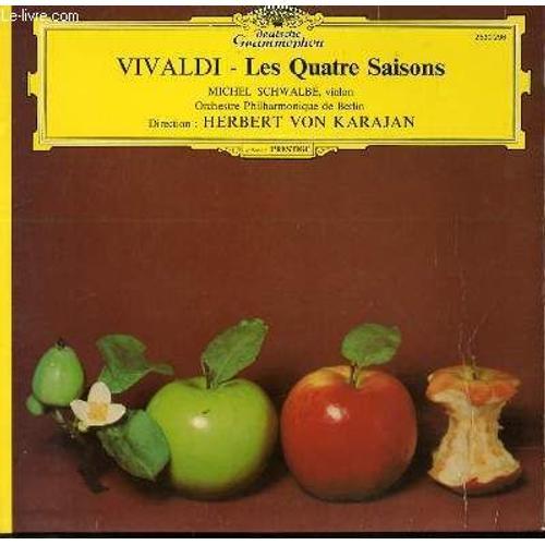 Disque Vinyle 33t Les Quatre Saisons Par L'orchestre Philharmonique De Berlin, Dirige Par Herbert Vaon Karajan