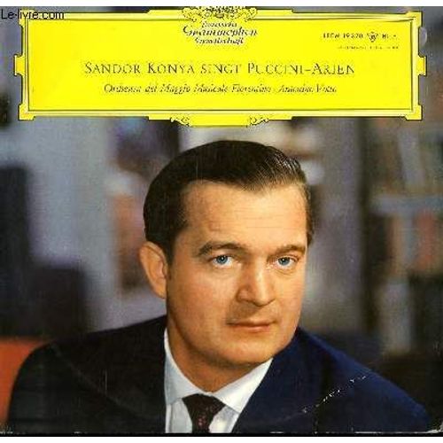 Disque Vinyle 33t Arien, Chante Par Sandor Konya. Par L'orchestra Del Maggio Musicale Fiorentino Sous La Direction De Antonio Votto