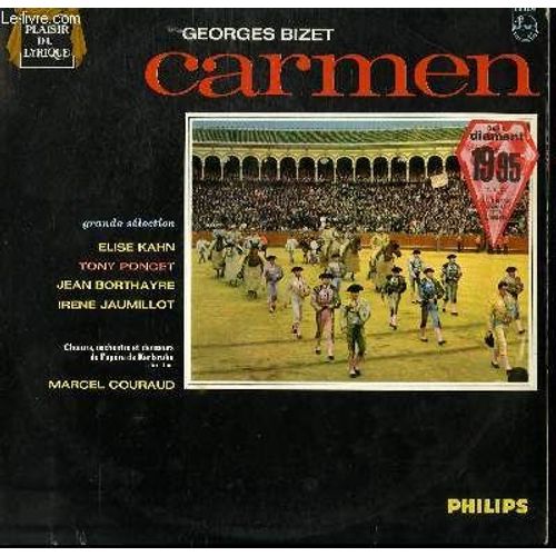 Disque Vinyle 33t Carmen. Par Les Choeurs, Orchestre Et Danseurs De L'opera De Karlsruhe Sous La Direction De Marcel Couraud