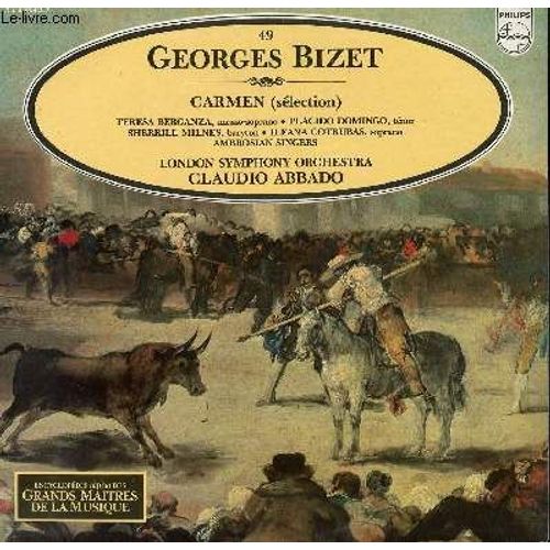 Disque Vinyle 33t Carmen ( Selection) . Par L'orchestre Symphonique De Londres Sous La Direction De Claudio Abbado