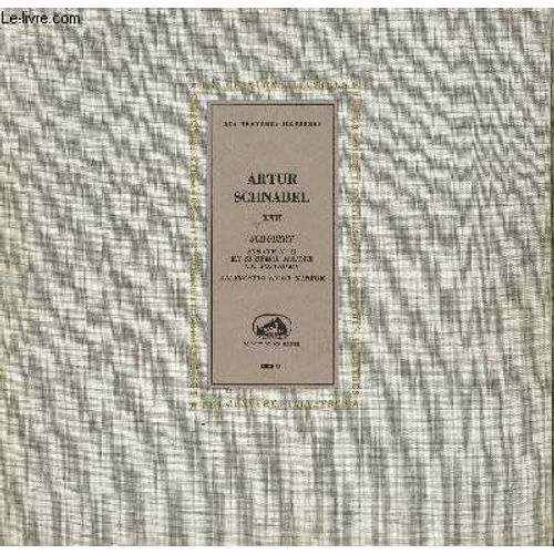 Disque Vinyle 33t Sonate N° 21en Si Bemol Majeur Op Posthume / Allegretto En Ut Mineur