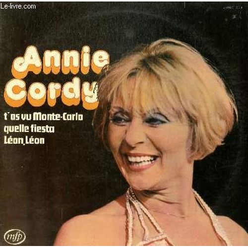 Disque Vinyle 33t T'as Vu Monte Carlo / Six Roses / Leon, Leon / Cigarettes Whisky Et P'tites Pepees / Y'a Plus D'jules / La Fete A Loulou / Petite Fleur / Quelle Fiesta / Vodka / Hello, Le ...