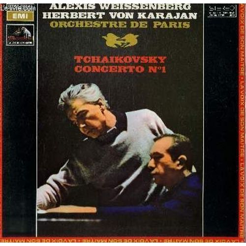 Disque Vinyle 33t Concerto N°1. Par L'orchestre De Paris Sous La Direction De Herbert Von Karajan Avec Alexis Weissenberg Au Piano