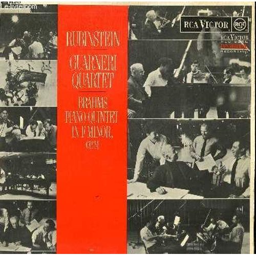 Disque Vinyle 33t Piano Quintet In F Minor Op34. Avec Arthur Rubinstein Au Piano;