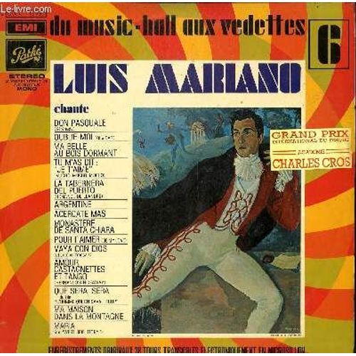 Disque Vinyle 33t Don Pasquale / Oublie Moi / Ma Belleau Bois Dormant / Tu M'as Dit Je T'aime / La Tabernera Des Puerto / Argentine / Acercate Mas / Monastere De Santa Chiara / Pour T'aimer ...
