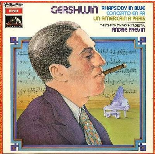 Disque Vinyle 33t Rhapsody In Blue Concerto En Fa / Un Americain A Paris. Par The London Symphony Orchestra Sous La Direction De Andre Previn