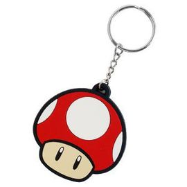Porte-Clé Mario En Pvc - Super Champignon