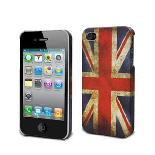 Muvit - Coque De Protection Pour Téléphone Portable - Drapeau Britannique - Pour Apple Iphone 4, 4s