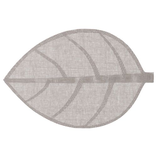 Set De Table Feuille - 50 X 33 Cm - Gris Clair