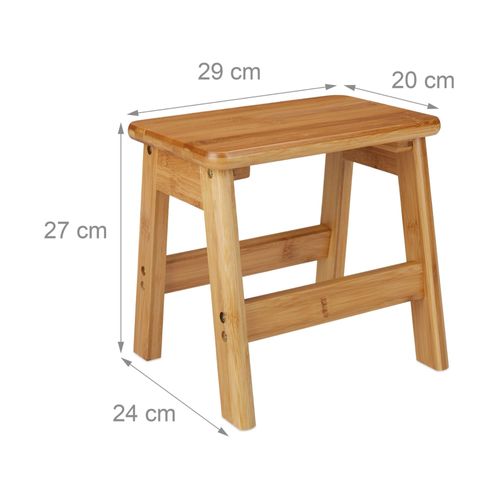 Tabouret Repose-Pieds Table Console Bois Bambou Helloshop26 13_0002815