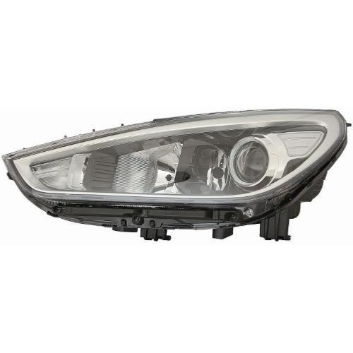 Phare Optique Avant Gauche Électrique Pour Hyundai I30 Iii 2016-2019, H7+H7+H3+Py21w, Neuf