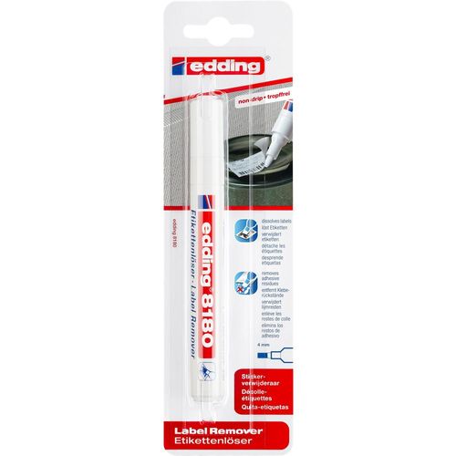 Edding Marqueur Décolle-Étiquettes 8180 Blister De 1 Sans Couleur 4 Mm