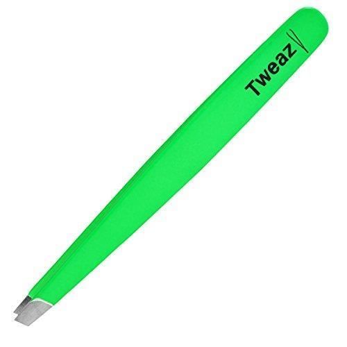 K-Pro Tweazy Pince À Épiler Professionnelle - Pincettes En Acier Inoxydable Pour L'épilation Des Sourcils (Neon Vert) 
