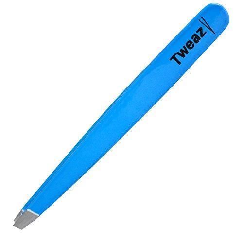 K-Pro Tweazy Pince À Épiler Professionnelle - Pincettes En Acier Inoxydable Pour L'épilation Des Sourcils (Neon Bleu) 