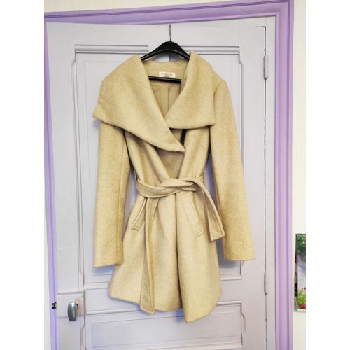 Manteau Beige Camaïeu, Femme, Taille 38