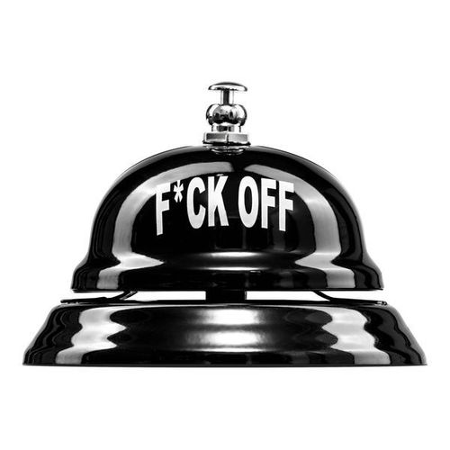 1 Clochette Expressive Fuck Off Cloche Sonnette De Table Drole