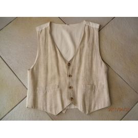 Gilet Beige Taille 158 Correspondant A Un 34 Marque C&a