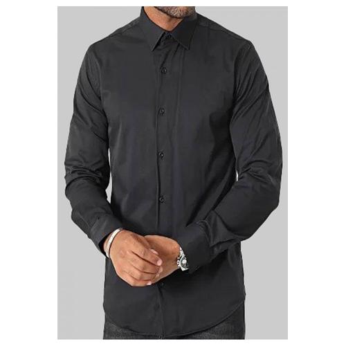 Chemise Slim Fit Noir Homme