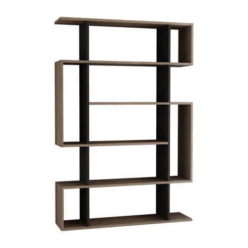 Meuble À Étagères Bois Et Anthracite Kirja