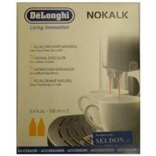 Pack 2 Detartrants Cafetiere Naturels Nokalk 100ml (A Base D Acide Lactique) Expresso Delonghi Ecam22110