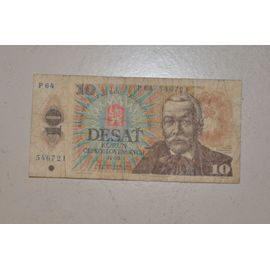 Vends Vieux Billet 10 Couronnes Tchecoslovaque