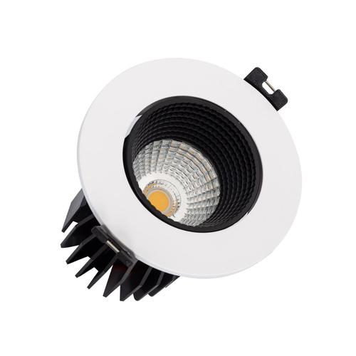 Spot Downlight Led Rond 15w Lifud Coupe Ø75 Mm Blanc / Noir Blanc Neutre 4000k