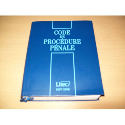 Code De Procédure Pénale 1997-1998