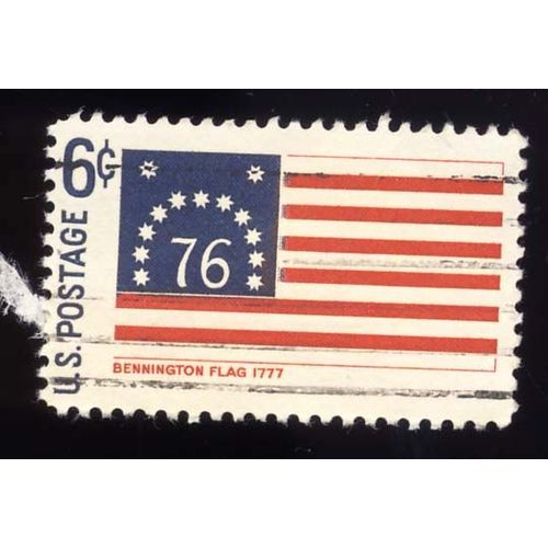 Timbre U S A Bennington Flag 1777, U.S. Postage 6 Cents, Oblitéré