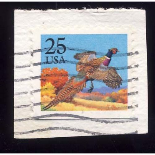 Timbre U S A, Faisant, 25 Cents Oblitéré
