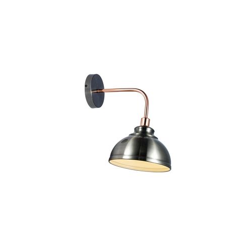 Applique Murale Métal 1 Spot Saloon Pour Ampoule E14 Laiton