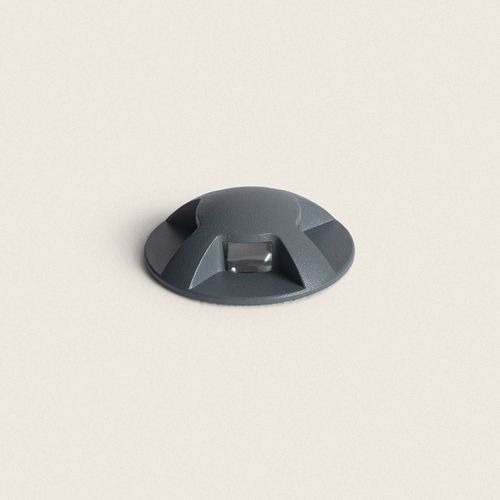 Balise Extérieure Led 1w Encastrable Au Sol Letso 4l Grise Blanc Chaud 2700k
