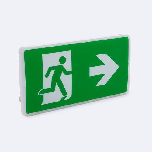 Éclairage De Secours Led Encastré/Saillie 130lm Permanent/Non Permanent Avec Panneau Ip65 Coupe 150x310 Mm 3 W