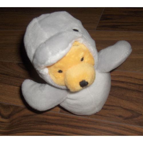 Doudou Ours Ourson Winnie The Pooh Deguise En Dauphin Nicotoy Disney