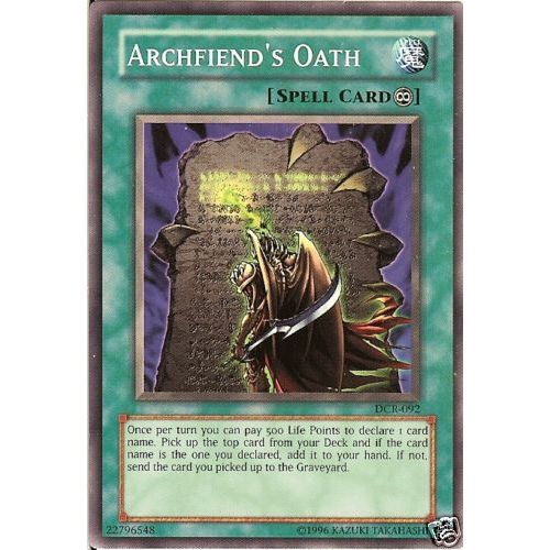 Yu Gi Oh - Archfiend's Oath - Dcr-092 - Commune - Anglais - Dark Crisis
